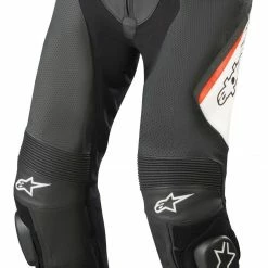 Riding Gear Alpinestars Missile V2 Airflow Pants -Motorcycle Pants Sales alpinestars missilev2 airflow pants black white fluo red