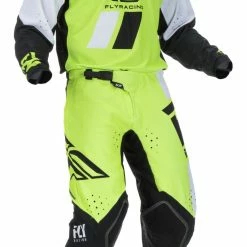 Fly Racing Dirt Riding Gear Fly Racing Evolution DST Pants -Motorcycle Pants Sales fly racing dirt evolution dst pants hi viz black white 4