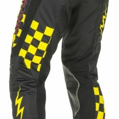 Fly Racing Dirt Riding Gear Fly Racing Kinetic Mesh Rockstar Pants -Motorcycle Pants Sales fly racing dirt kinetic rockstar mesh pants black yellow 1
