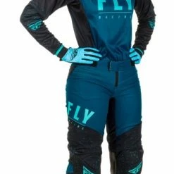 Fly Racing Dirt Women Who Ride Fly Racing Lite Women's Pants -Motorcycle Pants Sales fly racing dirt lite womens pants navy blue black 3