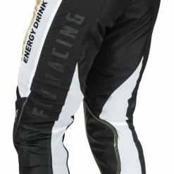 Motorcycle Pants Sales -Motorcycle Pants Sales fly racing kinetic mesh rockstar pants white black gold 1