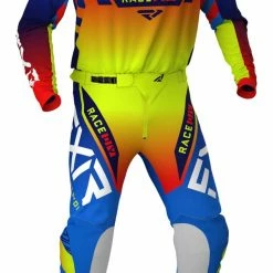 Riding Gear FXR Helium MX Pants -Motorcycle Pants Sales fxr helium mx pants blue hi viz yellow red 2