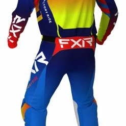 Riding Gear FXR Helium MX Pants -Motorcycle Pants Sales fxr helium mx pants blue hi viz yellow red 3