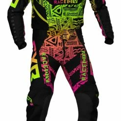 FXR Youth Podium MX Pants -Motorcycle Pants Sales fxr podium mx pants black hi viz yellow pink 2