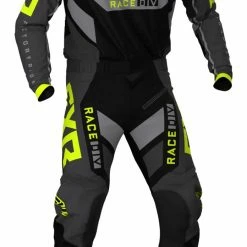 Riding Gear FXR Podium Off Road Pants -Motorcycle Pants Sales fxr podium off road pants black grey hi viz yellow 2