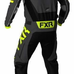 Riding Gear FXR Podium Off Road Pants -Motorcycle Pants Sales fxr podium off road pants black grey hi viz yellow 3