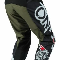 Riding Gear O'Neal Element Warhawk Pants -Motorcycle Pants Sales o neal element warhawk pants black white green 1