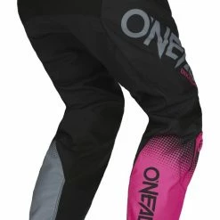 O'Neal Youth Element Racewear Girl's Pants -Motorcycle Pants Sales o neal girls element racewear pants blk gry pnk 1