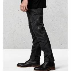 Riding Gear Saint Armored Ballistic Drill Pants (28) -Motorcycle Pants Sales saint100 kevlar drill pants with d3 o armor charcoal 2