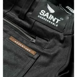 Textile Pants Saint Adventure Waxed Drill Pants -Motorcycle Pants Sales saint adventure waxed drill pants black 9
