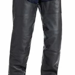 Riding Gear Street & Steel Richmond Chaps Black / SM [Incomplete] -Motorcycle Pants Sales street steel richmond chaps black sm incomplete black 2