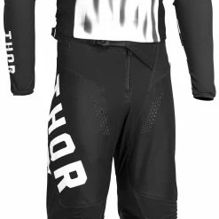 Riding Gear Thor Pulse Vaper Pants -Motorcycle Pants Sales thor pulse vaper pants black white 3 scaled